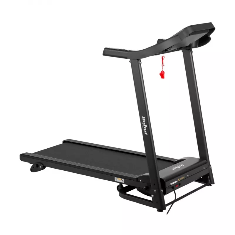 REBEL ACTIVE RBA-1001 Sulankstomas elektrinis bėgimo takelis su LCD ekranu, 12 programų, 12 km/h, sidabrinis/juodas