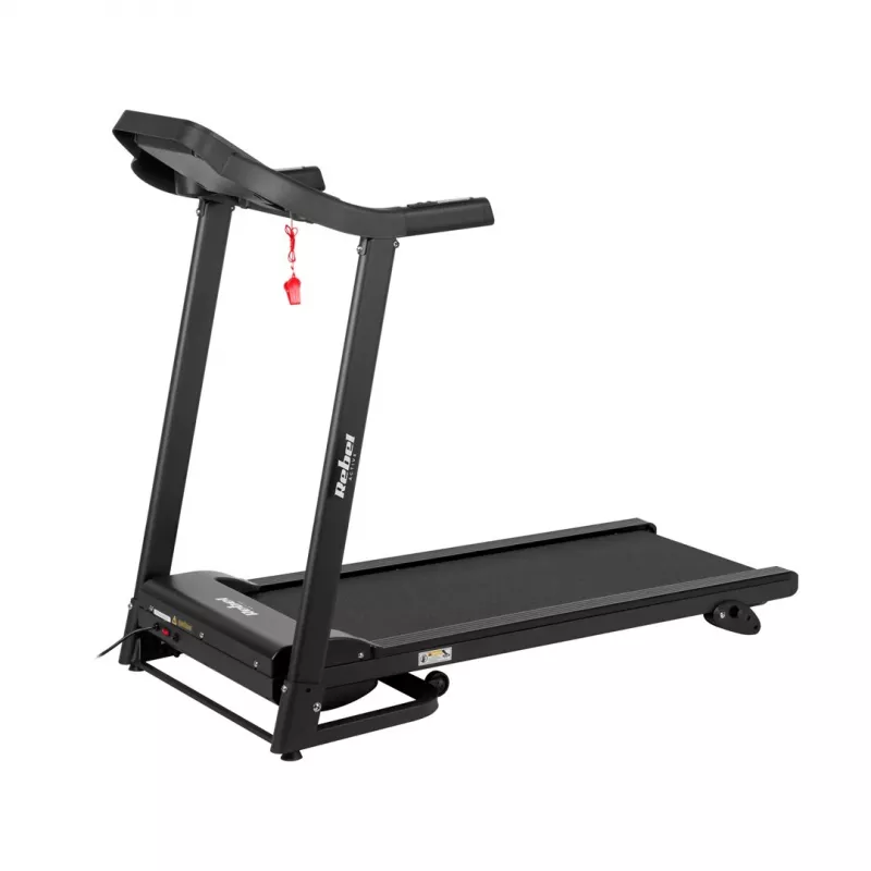 REBEL ACTIVE RBA-1001 Sulankstomas elektrinis bėgimo takelis su LCD ekranu, 12 programų, 12 km/h, sidabrinis/juodas