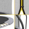 REBEL Active Trampoline PRO 10ft/305 cm su apsauginiu tinklu, juoda/mėlyna