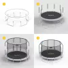 REBEL Active Trampoline PRO 14ft/427 cm su apsauginiu tinklu ir kopėčiomis