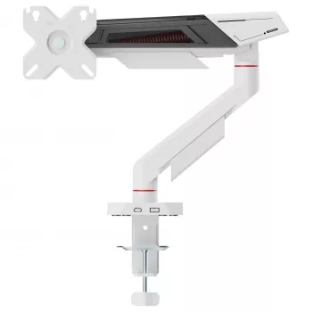 Equip Stalo Laikiklis 17-40 inch Ekranams, 360° Sukimas, 12 kg, Juoda/Balta
