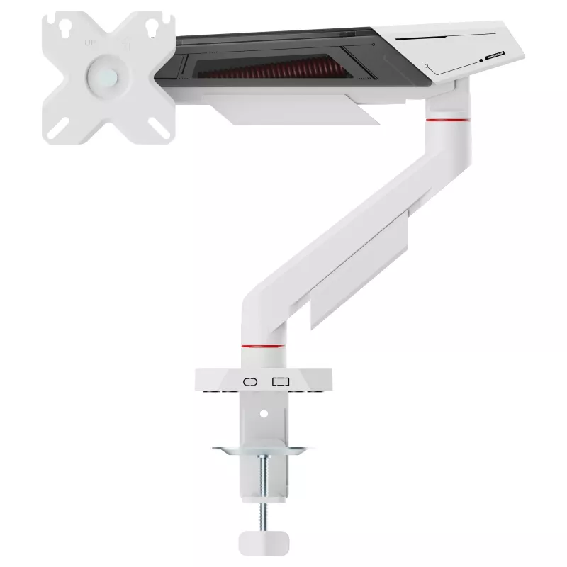 Equip Stalo Laikiklis 17-40 inch Ekranams, 360° Sukimas, 12 kg, Juoda/Balta