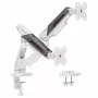 Equip Dvigubo Monitoriaus Stalo Laikiklis 17-35 inch 180° Gaming 12kg Juodas/Baltas