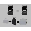 Equip 58/80mm terminis kvitų spausdintuvas su automatiniu pjovikliu, USB/Bluetooth/WiFi/jungtimi kasos stalčiui, juodas