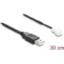 Delock USB 2.0 Type-A Male to 3-Pin Fan Connector Male Cable 30 cm (91226)