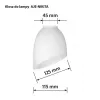 Activejet Lempos gaubtas Nikita Baltas Tekstilinis Cilindrinis E27 300mm