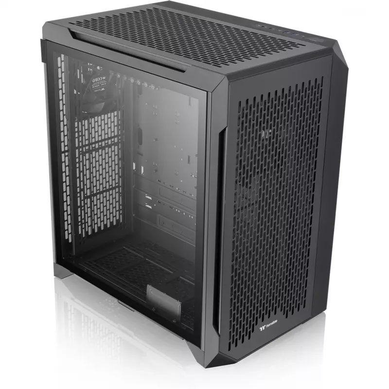 Thermaltake CTE C700 Air Mid Tower E-ATX korpusas su grūdinto stiklo šonine sienele, juodas