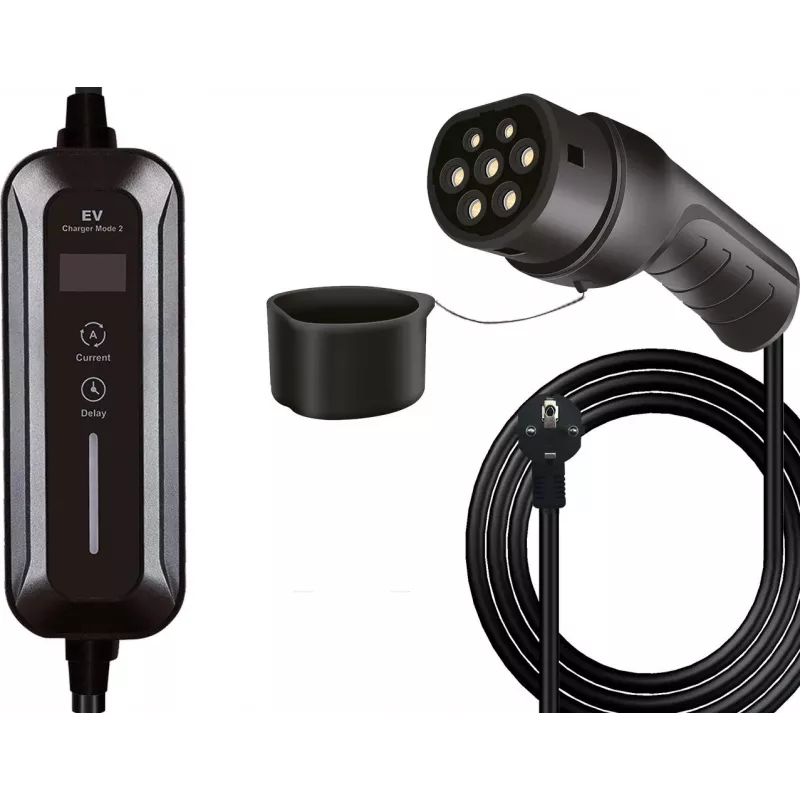 Helos E-Car Charger Type 2 to Schuko TUEV 16A 5m