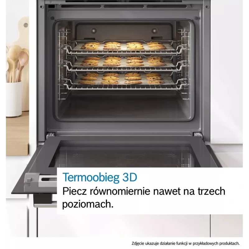 BOSCH HBG571EB4 Įmontuojama orkaitė, juoda, 71 L, pirolizinis apsivalymas, 7 kaitinimo būdai