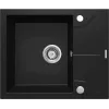 1-Bowl Granite Sink with Drainer DEANTE Black Nero Mat Andante