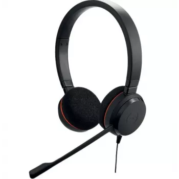 Jabra Evolve 20 MS Stereo USB-C Ausinė su Triukšmą Slopinančiu Mikrofonu, Juoda
