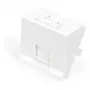 DIGITUS Keystone Module Holder, 1-Port, 45x45mm, Pure White (RAL 9010) for DN-93802-5-SH
