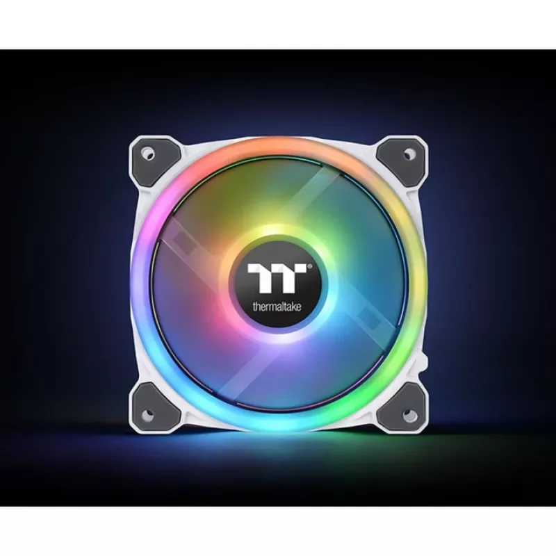 Thermaltake Riing Trio 12 RGB Radiator Fan White TT Premium Edition (3 komplektas su valdikliu)