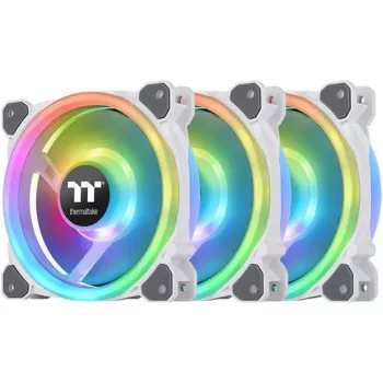 Thermaltake Riing Trio 12 RGB Radiator Fan White TT Premium Edition (3 komplektas su valdikliu)
