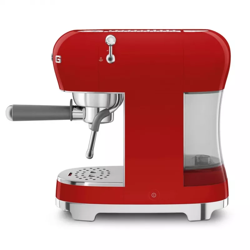 Smeg ECF02RDEU 50's Style Manual Espresso Machine 1.1 L Raudona