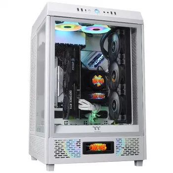 Thermaltake LCD Panel Kit Snow White, skydelis Thermaltake The Tower 500 korpusui