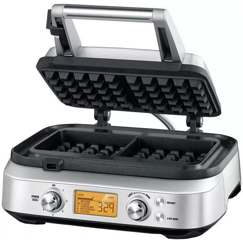 Sage SWM620BSS4EEU1 Smart Waffle Pro belgiškas vaflinis lygintuvas, 1000W, šlifuotas nerūdijantis plienas