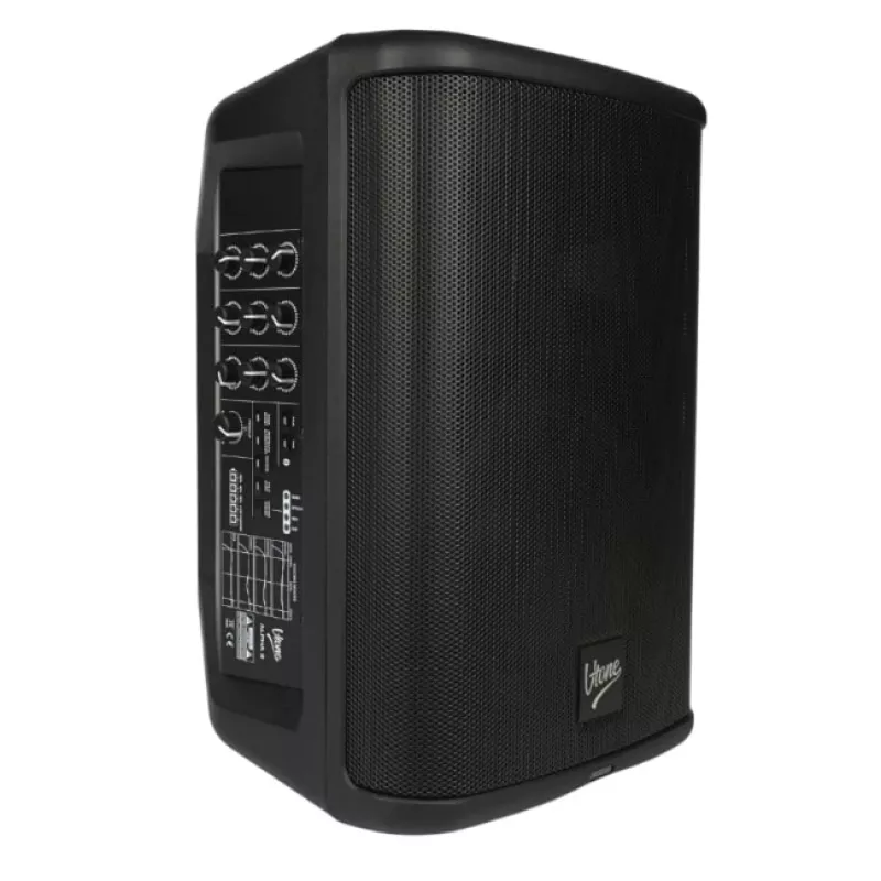 V-TONE ALPHA 8 Aktyvi Baterijinė Koloninė PA Sistema su Įmontuotu Mikšeriu, 300W RMS, 8 inch Žemų Dažnių Garsiakalbis, Bluetooth, USB/SD, Reverbas