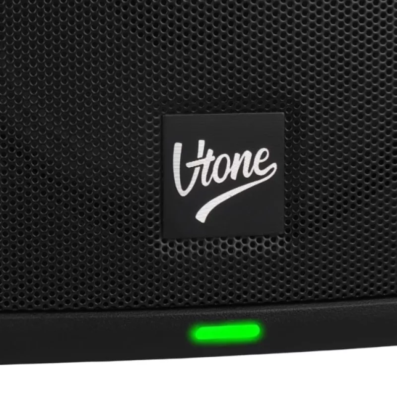 V-TONE ALPHA 8 Aktyvi Baterijinė Koloninė PA Sistema su Įmontuotu Mikšeriu, 300W RMS, 8 inch Žemų Dažnių Garsiakalbis, Bluetooth, USB/SD, Reverbas