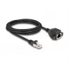 Delock RJ50 prailginimo kabelis, kištukas į lizdą, S/FTP, 2 m, juodas