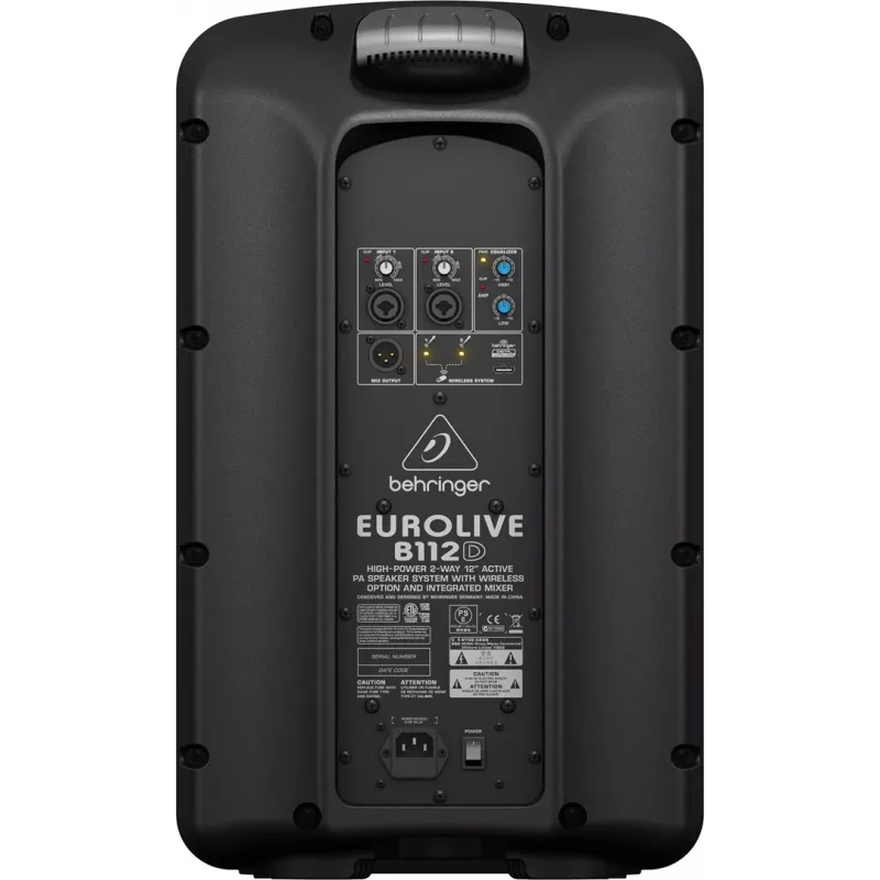 Behringer B112D Active PA kolonėlė 12 inch 1000W juoda