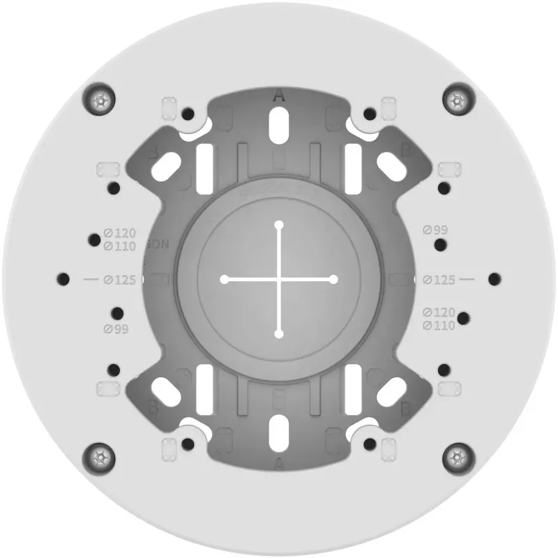 Hanwha Vision SBV-140BW Connection Box - Aliuminis - Baltas - skirtas QNV-C8083R/C9083R, QND-7012R/22R/82R, QNE-8011R