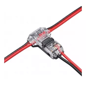 Synergy 21 LED FLEX Strip Papildoma Easy Connect T formos jungtis 2 linijoms skaidri