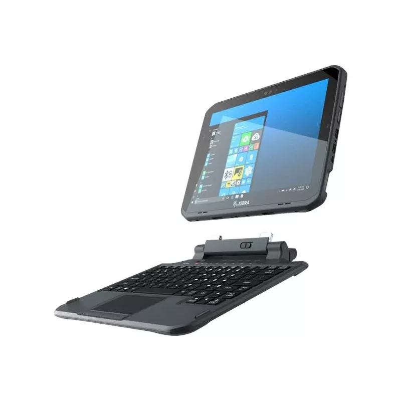 Zebra 2-in-1 klaviatūra su jutikliniu kilimėliu ir ištraukiama rankena – su foniniu apšvietimu – QWERTY US – skirta Zebra ET80, ET85