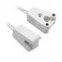 Synergy 21 LED adapteris T8 LED lempoms G13 lizdas 2 vnt. rinkinys Baltas