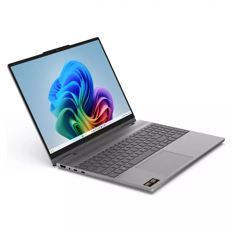 Lenovo IdeaPad 5 2-in-1 15AGP11 Copilot+ PC 83UM0006GE 2-in-1 nešiojamas kompiuteris, 15,3 colio WQXGA OLED jutiklinis 165Hz, AMD Ryzen AI 7 445, 16GB DDR5, 512GB SSD, Windows 11 Home, vokiška klaviatūra