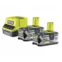 RYOBI RC18120-250 2x 18V 5.0Ah Lithium+ Battery Kit su kompaktiniu įkrovikliu