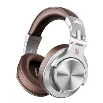 OneOdio A71 Brown Ausinės Ant Ausų, 40mm Neodimio Garsiakalbiai, Sulankstomos, Sukamos Ausinės, 2 Laidai