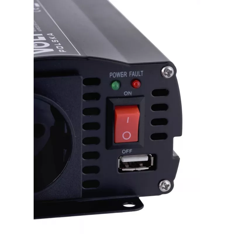 VOLT POLSKA IPS-600 DUO 12V/24V/230V 300/600W Pure Sine Wave Power Inverter