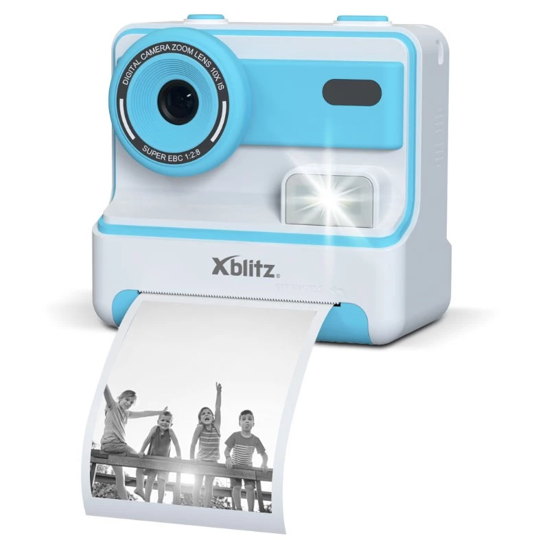 XBLITZ FLASH BLUE momentinė kamera su terminiu spausdintuvu vaikams