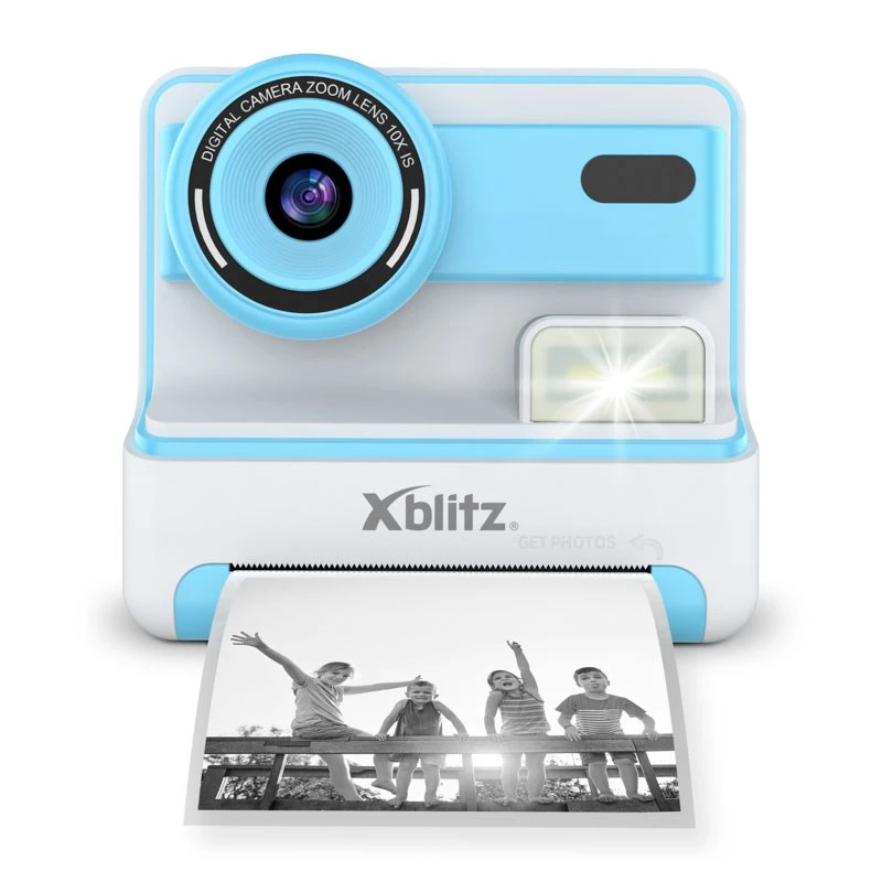 XBLITZ FLASH BLUE momentinė kamera su terminiu spausdintuvu vaikams