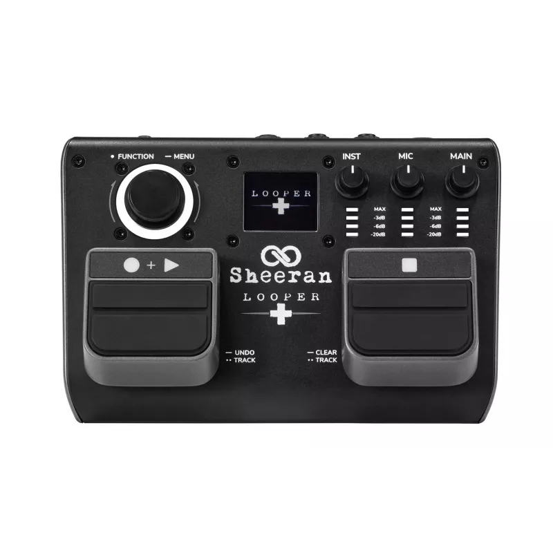 Sheeran Looper+ by HeadRush - Looper ir vokalinis procesorius su 2 stereo kilpomis, 4 val. įrašymu, 128 atmintimis, vokalo efektais, 32 bitų float garsu