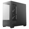 DeepCool CG380U Mid-Tower korpusas, grūdintas stiklas, 3x 120mm ARGB ventiliatoriai, juodas
