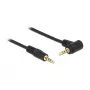 Delock 3,5 mm 4 Pin Stereo Jack Audio Cable, Male to Male, Angled, 5 m, Black