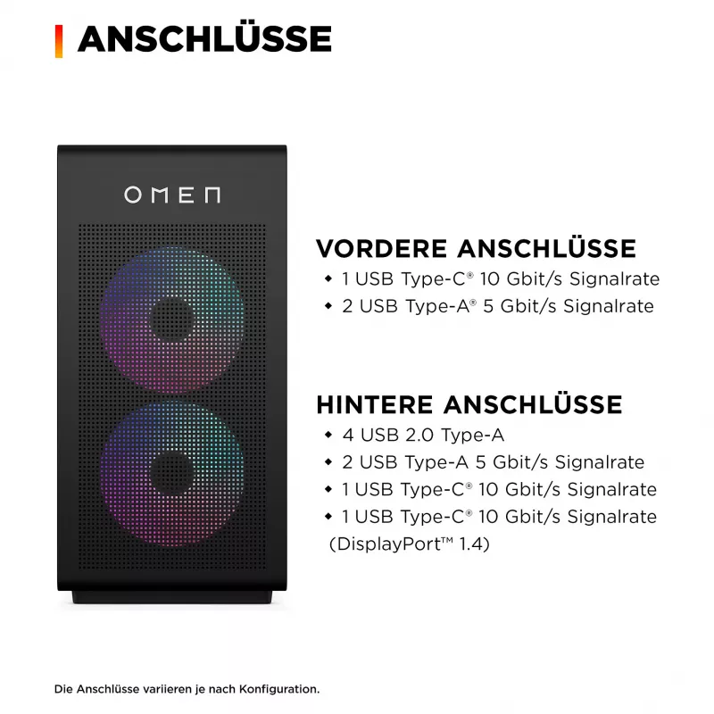 HP OMEN 35L GT16-1491ng stalinis kompiuteris - AMD Ryzen 9 9900X3D, 64 GB DDR5 RAM, 2 TB NVMe SSD, NVIDIA GeForce RTX 5080, Windows 11 Home