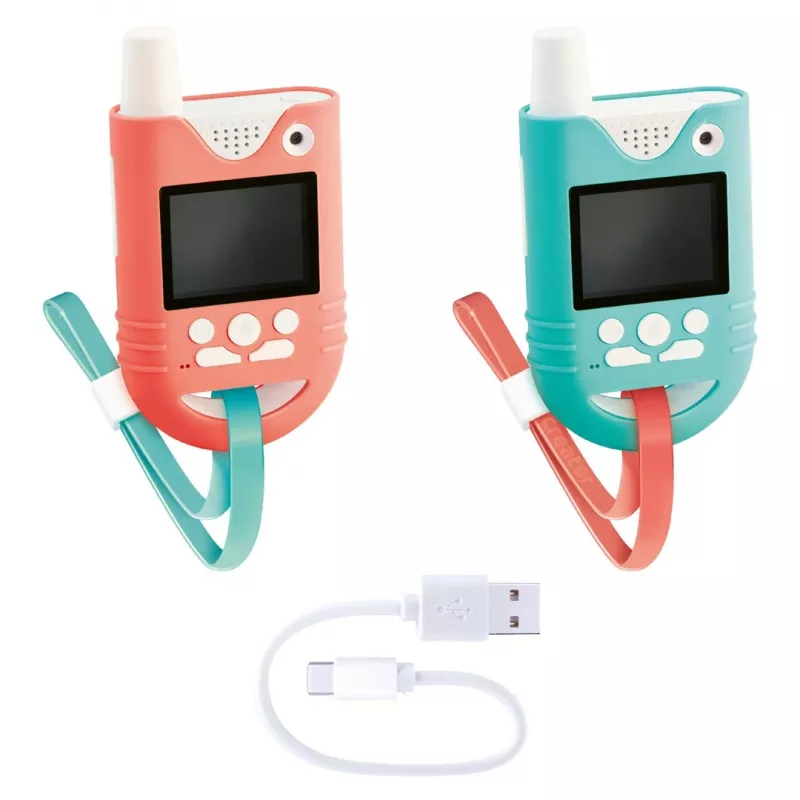 Canal Toys Video Walkie-Talkies (INF042) – 2 vnt., 1,8 colių spalvotas LCD ekranas, iki 200 m nuotolis, dvipusis garsas ir vaizdas, vaikams nuo 5 metų