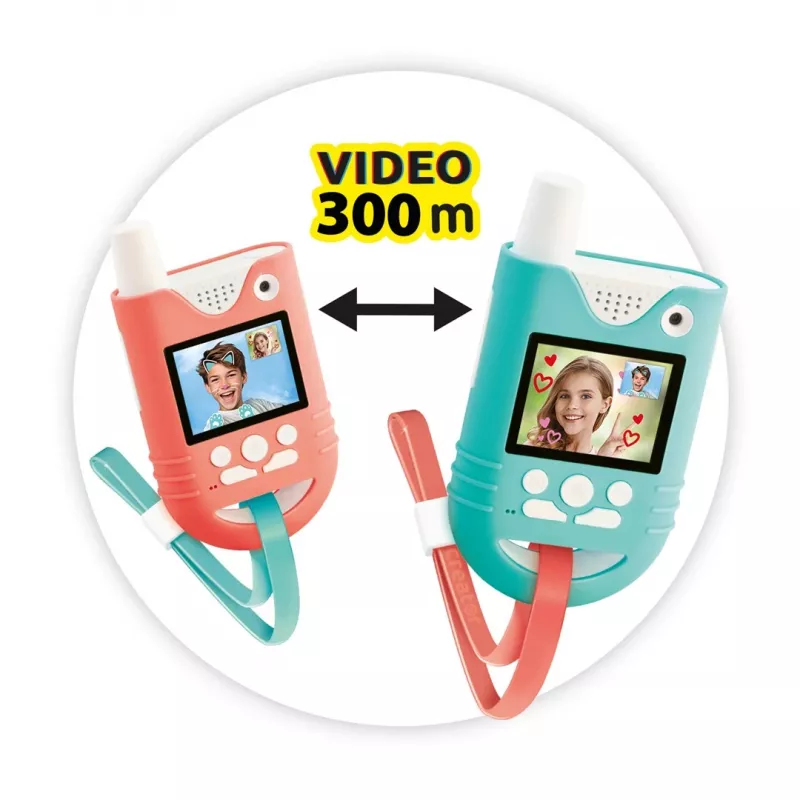 Canal Toys Video Walkie-Talkies (INF042) – 2 vnt., 1,8 colių spalvotas LCD ekranas, iki 200 m nuotolis, dvipusis garsas ir vaizdas, vaikams nuo 5 metų