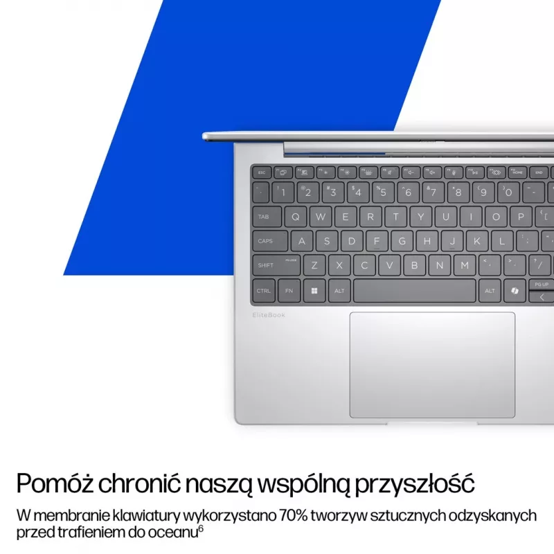 HP EliteBook 8 G1i AI Intel Core Ultra 5 225U nešiojamas kompiuteris 35,6 cm (14 inch) WUXGA 24 GB DDR5-SDRAM 512 GB SSD Wi-Fi 6E (802.11ax) Windows 11 Pro AI PC sidabrinis