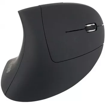 Equip 245110 Vertikali ergonomiška belaidė pelė – dešinei rankai, 2,4 GHz, USB imtuvas, juoda