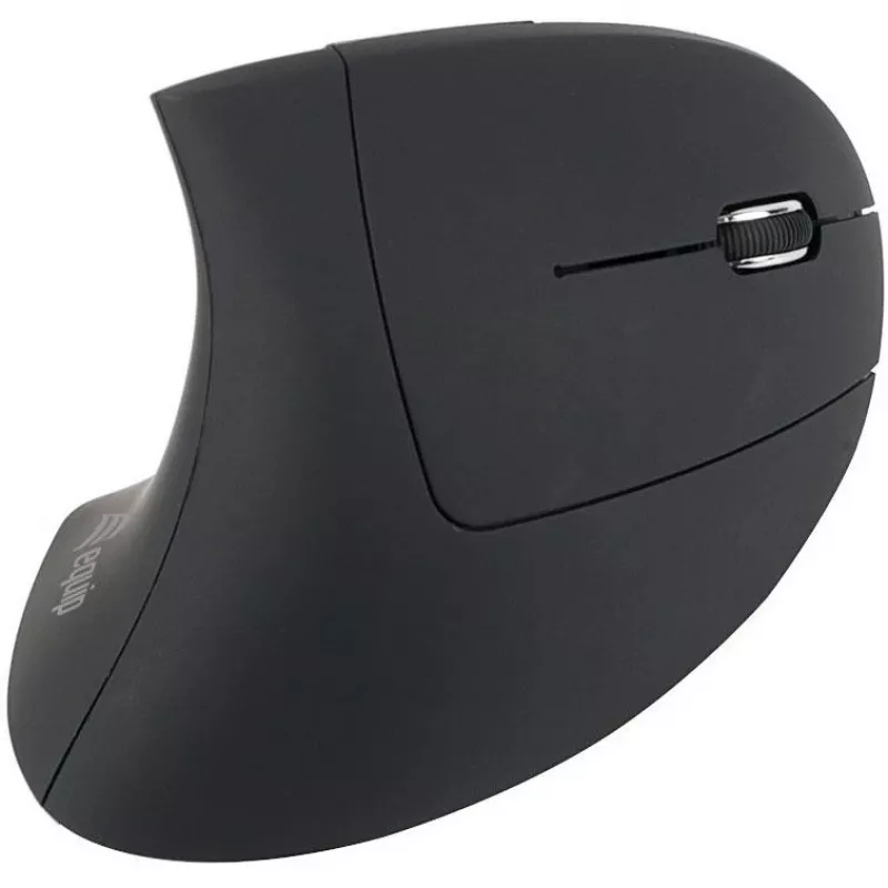 Equip 245110 Vertikali ergonomiška belaidė pelė – dešinei rankai, 2,4 GHz, USB imtuvas, juoda
