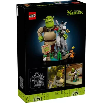 LEGO ICONS 72423 Šrekas, Asiliukas ir Mūzika su Batais