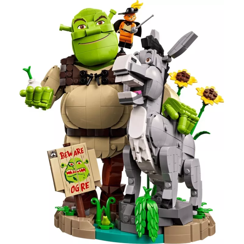 LEGO ICONS 72423 Šrekas, Asiliukas ir Mūzika su Batais