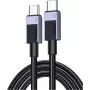 UGREEN L513 USB-C į USB-C laidas 240W PD3.1 480Mbps Nailoninis pintas aliuminio korpusas su kabelio raišteliu 3m Pilka (45065)