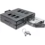 Delock 5,25 inch montavimo rėmelis 4 x 2,5 inch SATA arba SAS HDD / SSD su užraktu