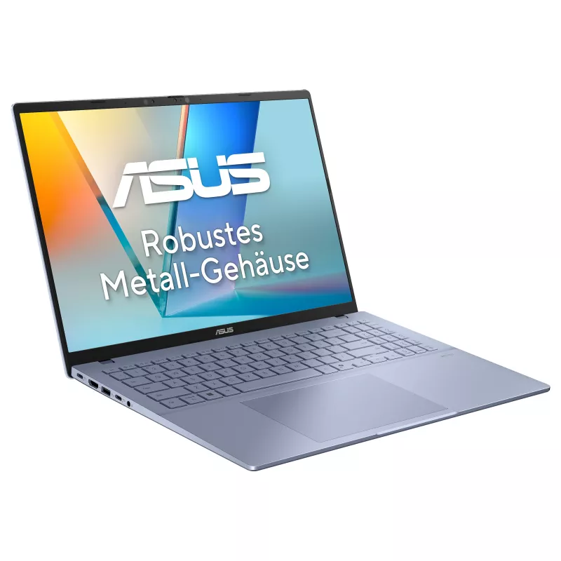 ASUS Vivobook S16 S3607NA-SH001W Snapdragon X Elite nešiojamas kompiuteris 16 inch 3.2K OLED 32GB 1TB Windows 11 Home Cool Silver