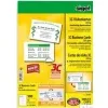 SIGEL vizitinės kortelės 3C LP850 – lygaus satino – padengtos – aukštai baltos – 85 x 55 mm – 225 g/m² – 100 kortelių (10 lapų x 10)